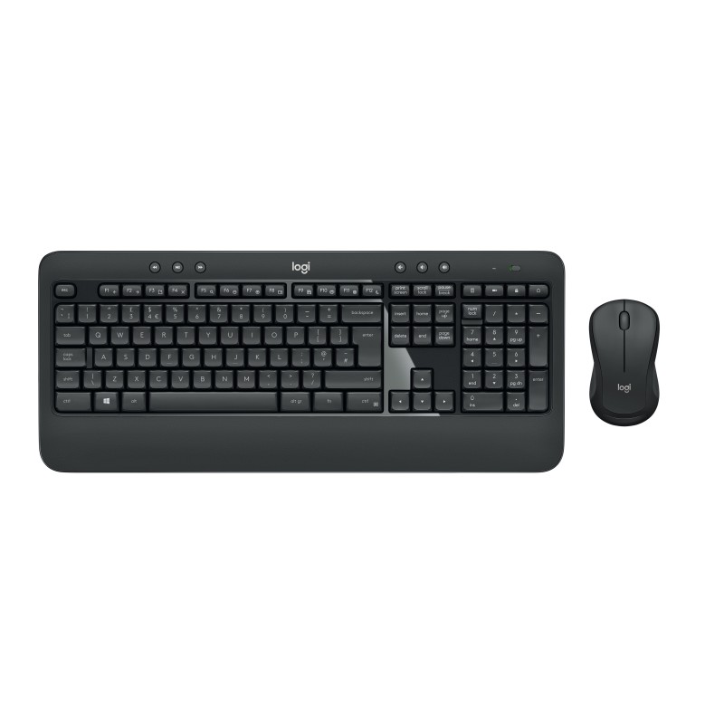 Logitech Advanced MK540 keyboard Mouse included USB QWERTZ German Black, White